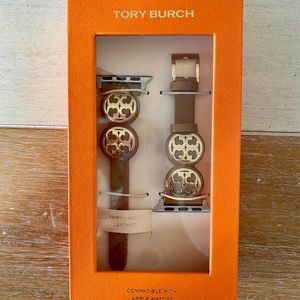 Tory Burch Miller Apple Watch band SOLD OUT gold and tan 38mm/40mm